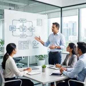 ISO 9001 certification readiness discussion with a Bangalore business team